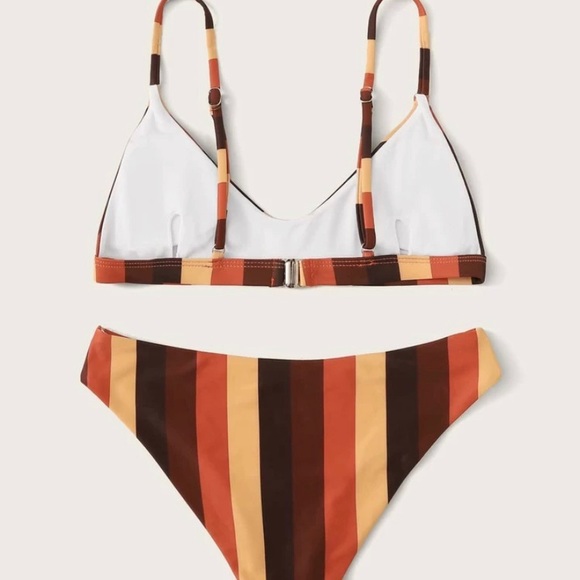Multi-Colored Striped Bikini - Picture 2 of 6